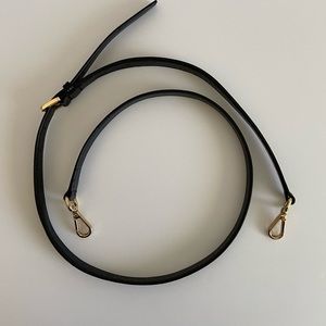 Michael Kors Black leather crossbody strap